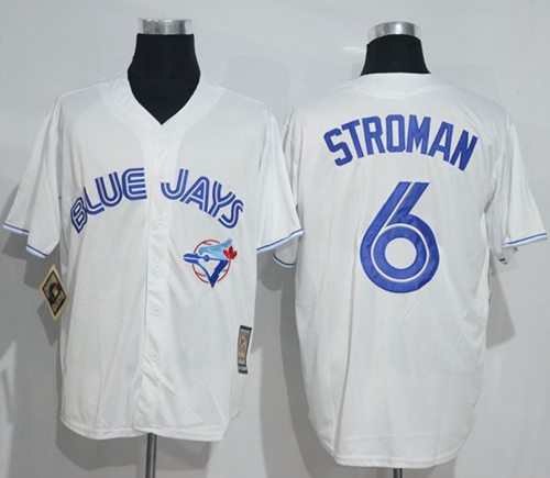 Blue Jays #6 Marcus Stroman White Cooperstown Throwback Stitched MLB Jersey